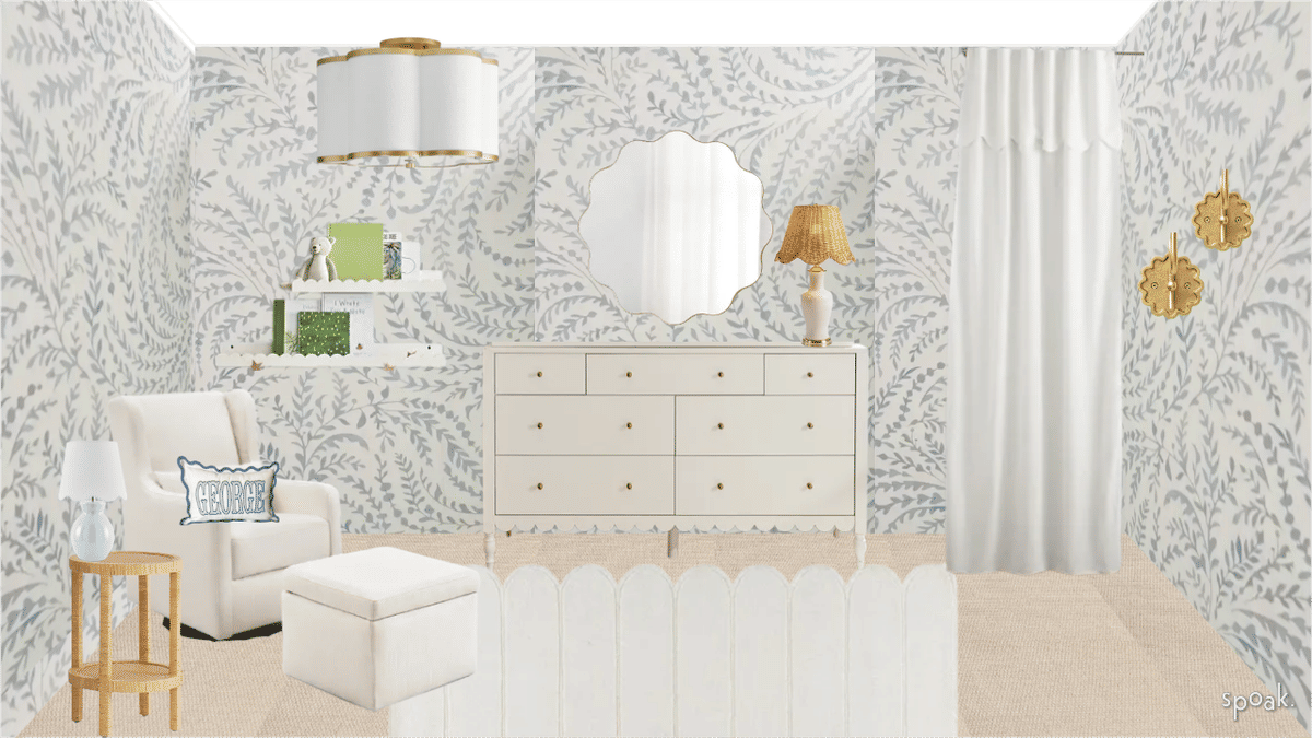 Shabby Chic Nursery Inspiration designed by Megan Kirk