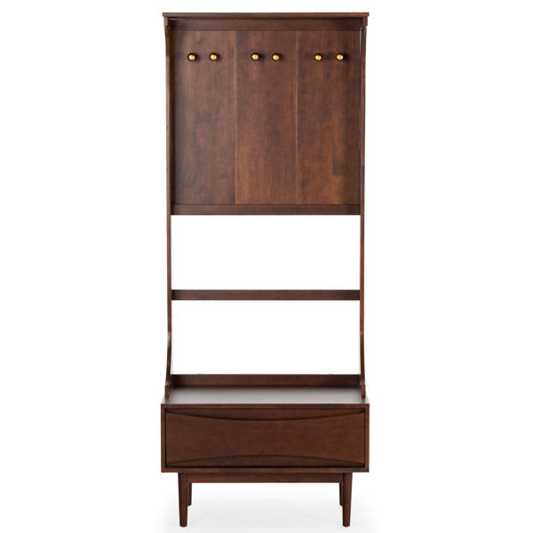 Priseis Wood 1 Drawer Hall Tree added by Morgan Hatch