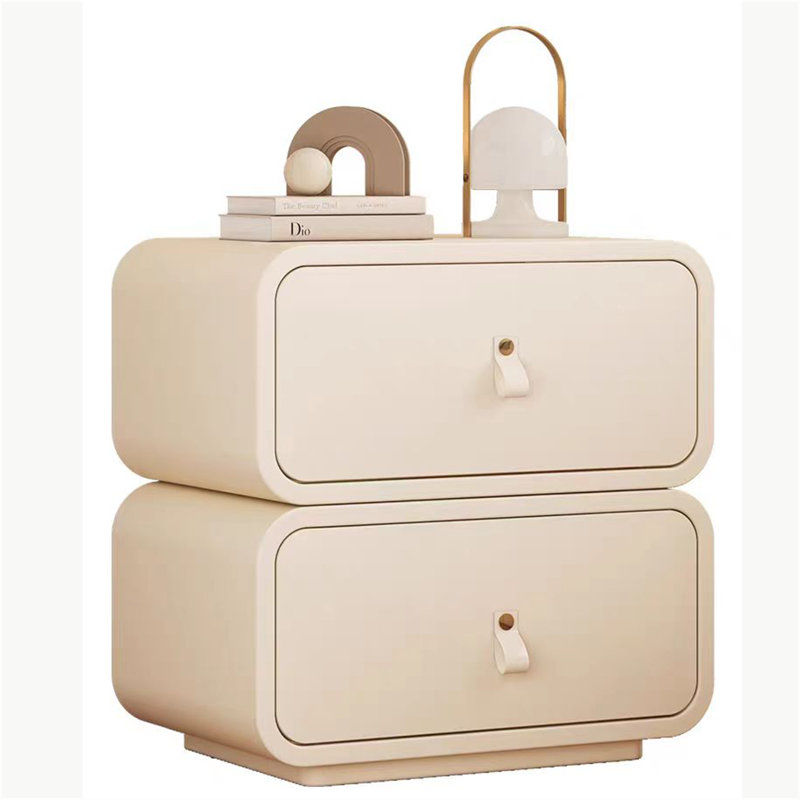 Korry Nightstand Storage Cabinet Creativity Night Stand End Table,Modern Bedside Table with 2 Drawer for Bedroom Living Room added by Luci Keefer