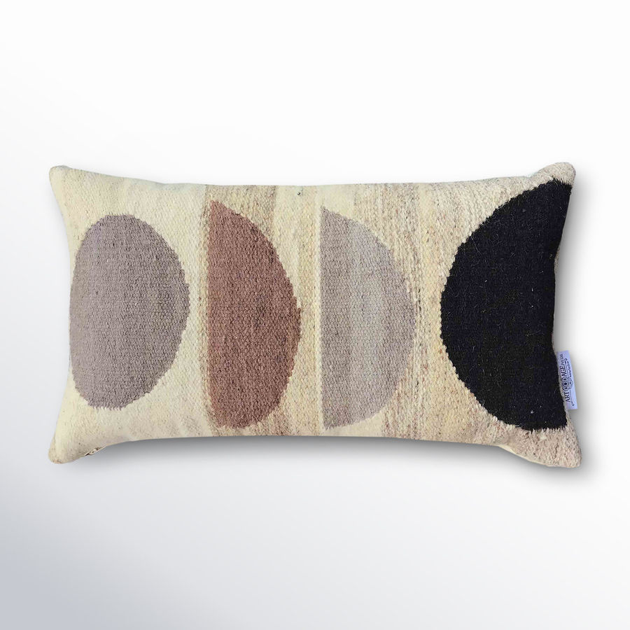 AllModern Calahan 100% Wool Lumbar Rectangular Ivory/Brown/Black Pillow Cover & Insert & Reviews | AllModern added by Alethia Vitale