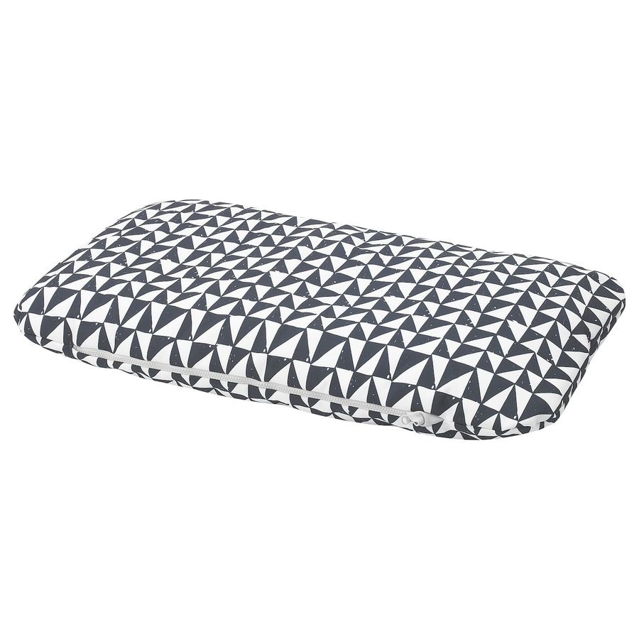 LURVIG Cushion, black/triangle, 18x29 ¼" - IKEA added by Amy Burrell