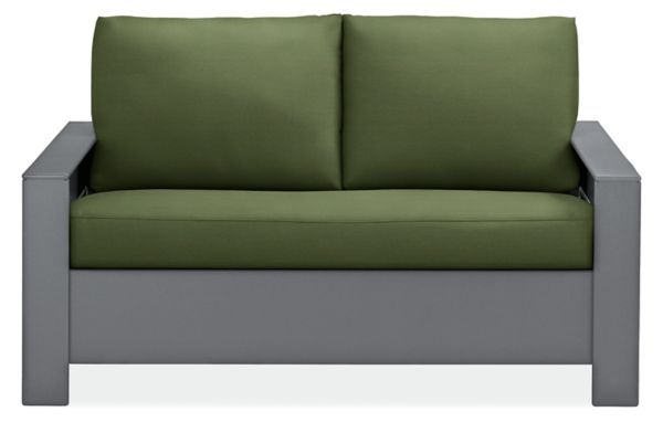 Rayo 53" Sofa in Sunbrella Canvas Fern with Grey HDPE Frame - Sofas - Outdoor - Room & Board added by Spoak Member