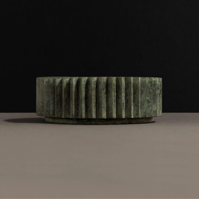 Doris Cast Bronze Multifaceted Coffee Table with Tuscan Green Patina added by Spoak Member