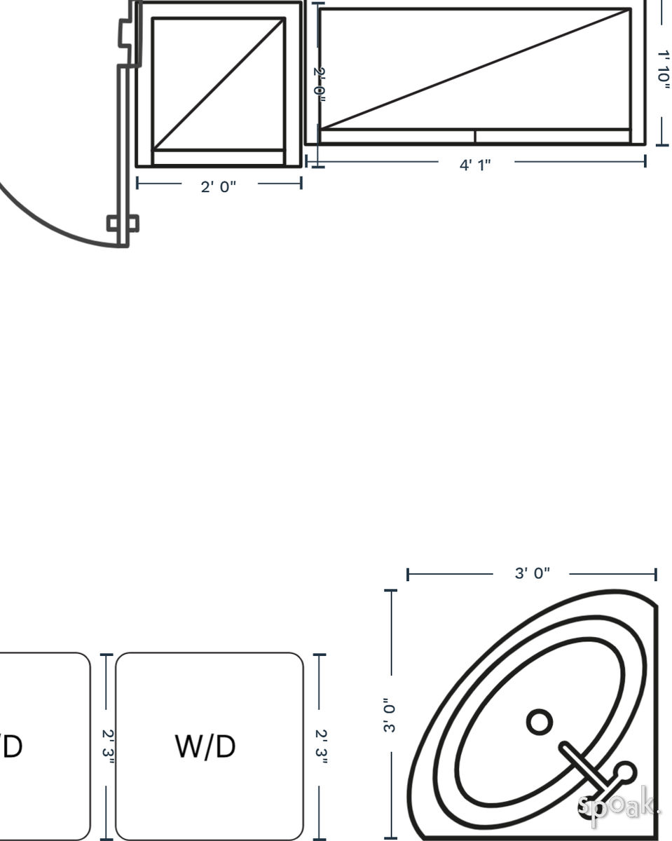 Large Bathroom Layout designed by alex m