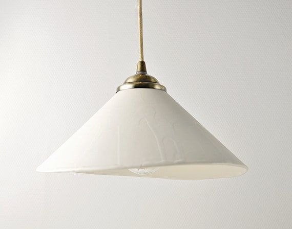 Ceramic Handmade Pendant Lamp Matt White Modern Rustic - Etsy added by Avery Foret