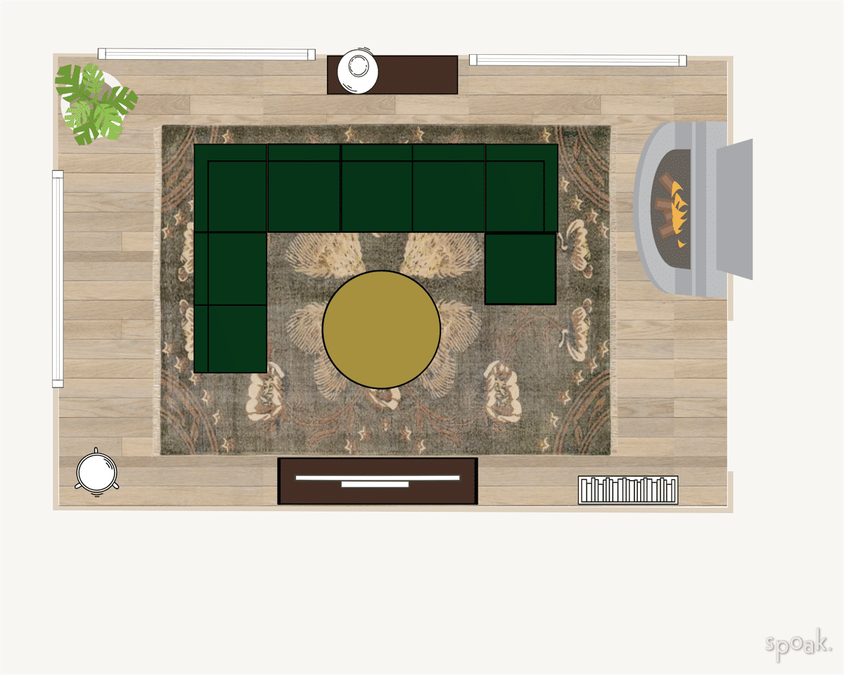 Living Room Layout designed by Lindsey Smida