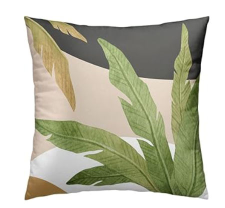 Green Leaves Spring Summer Throw Pillow Covers Geometric Palm Tree Pillow Covers 18x18 Set of 2 Modern Home Decor Room Tropical Outdoor Decorative Pillowcase for Sofa Bed Couch added by Christopher Allen