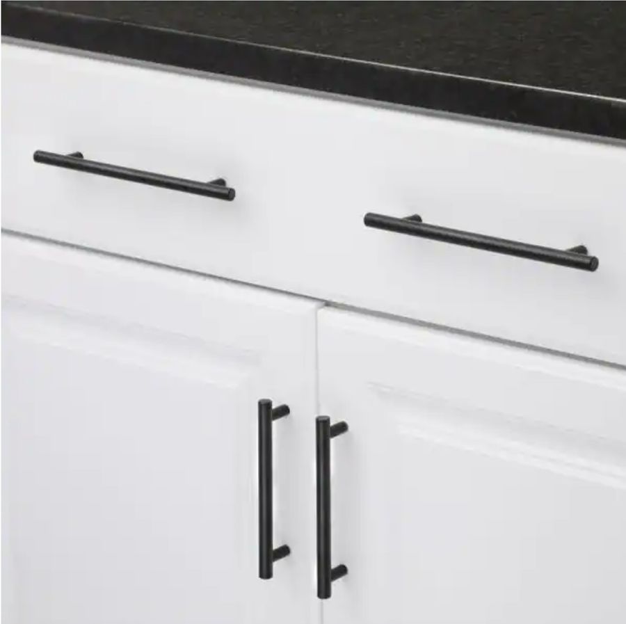 Metropolis 5 in. Center-to-Center Matte Black Pull added by Where The Heart Is Designs