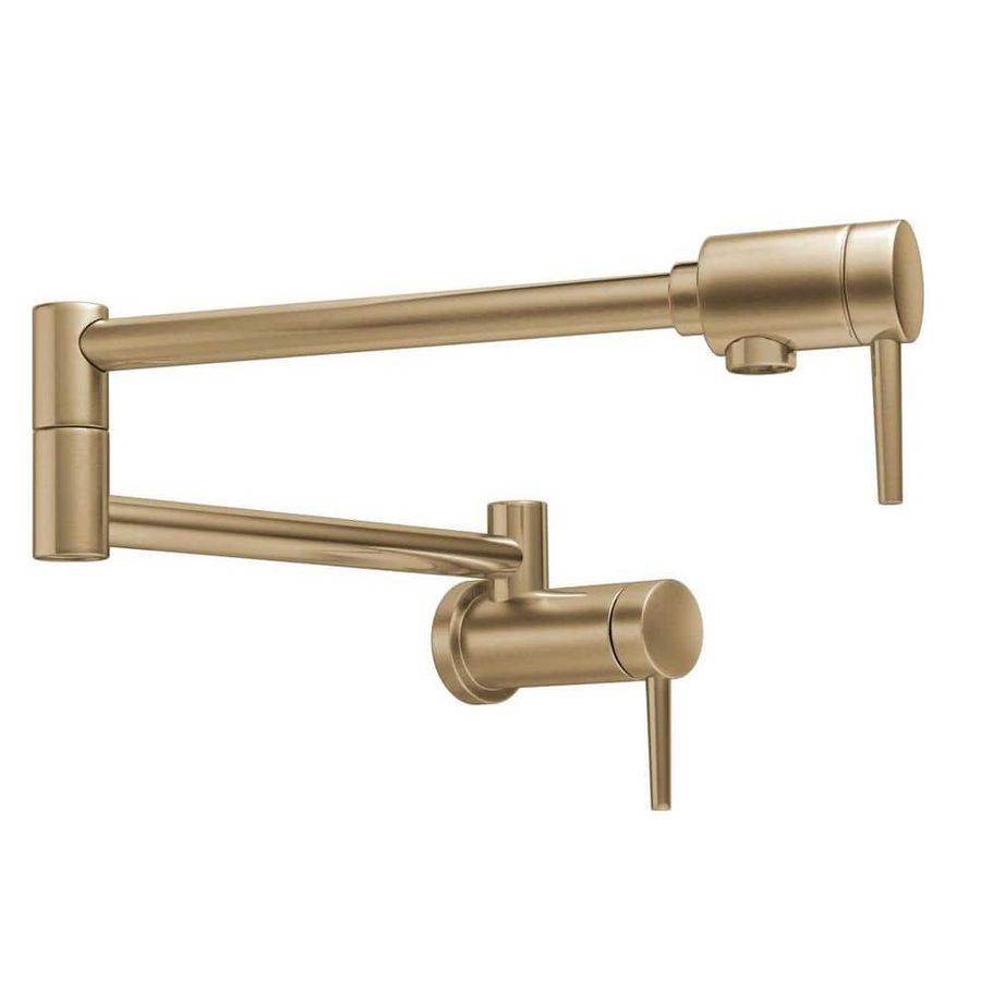 Delta Contemporary Gold Wall Mounted Potfiller in Champagne Bronze 1165LF-CZ - The Home Depot added by HELEN SALGADO