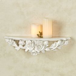 Antique White Rose Melody Floral Wall Shelf added by Caitlin Ackerman