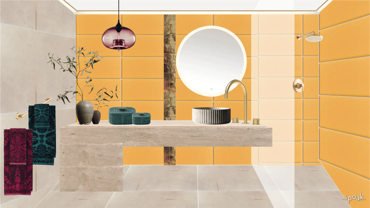 Bathroom Inspiration designed by India Dilworth