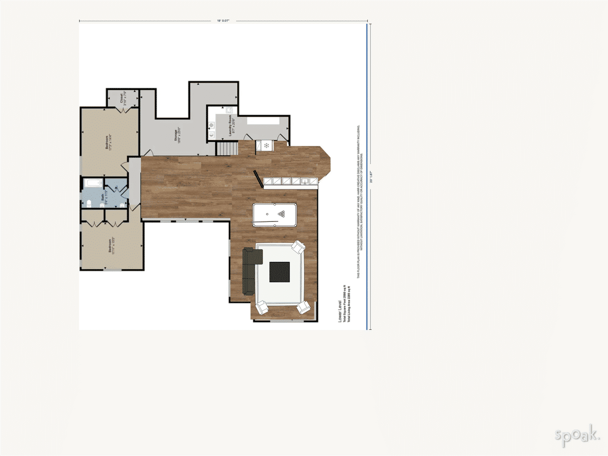 Basement Floor Plan designed by Stacia Fridley
