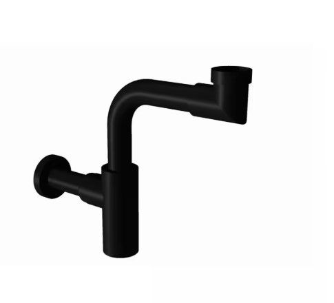 WS Bath Collections 1.25 in. Solid Brass Space Saving Decorative Trap, Matte Black added by Danielle Lambert