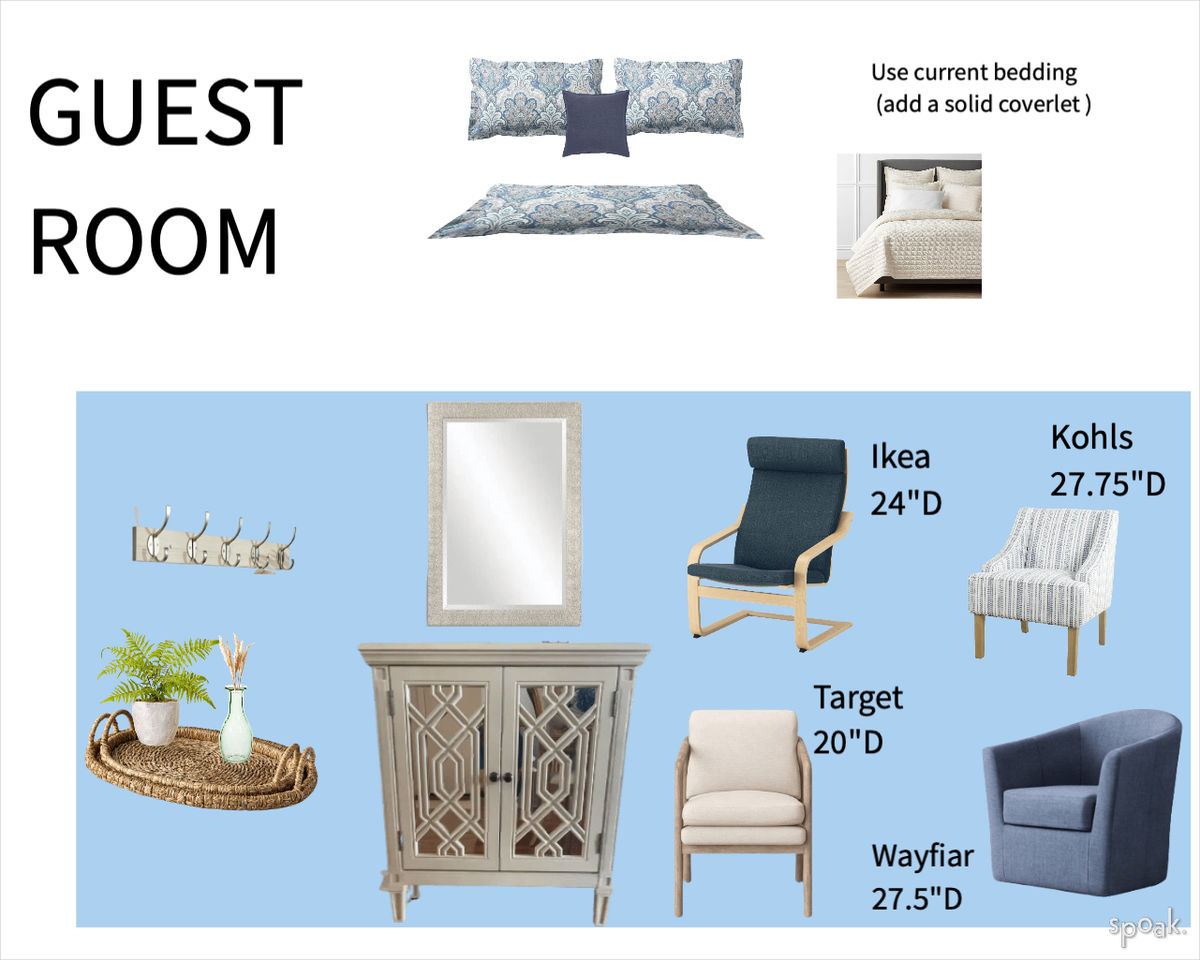 Bedroom Inspiration designed by Erika Fadden