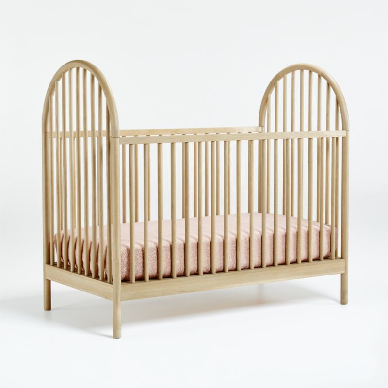 Canyon Natural Spindle Wood Convertible Baby Crib by Leanne Ford + Reviews | Crate & Kids added by Evie Leigh
