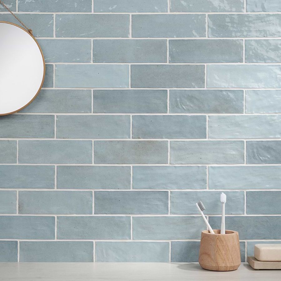 Portmore Sky Blue 3x8 Glossy Ceramic Subway Tile added by Ashley Wakefield