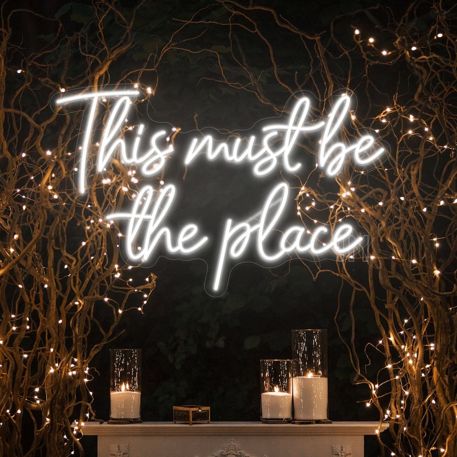 This Must Be the Place Neon Sign Custom Room Decor Neon Light - Etsy added by Spoak Member