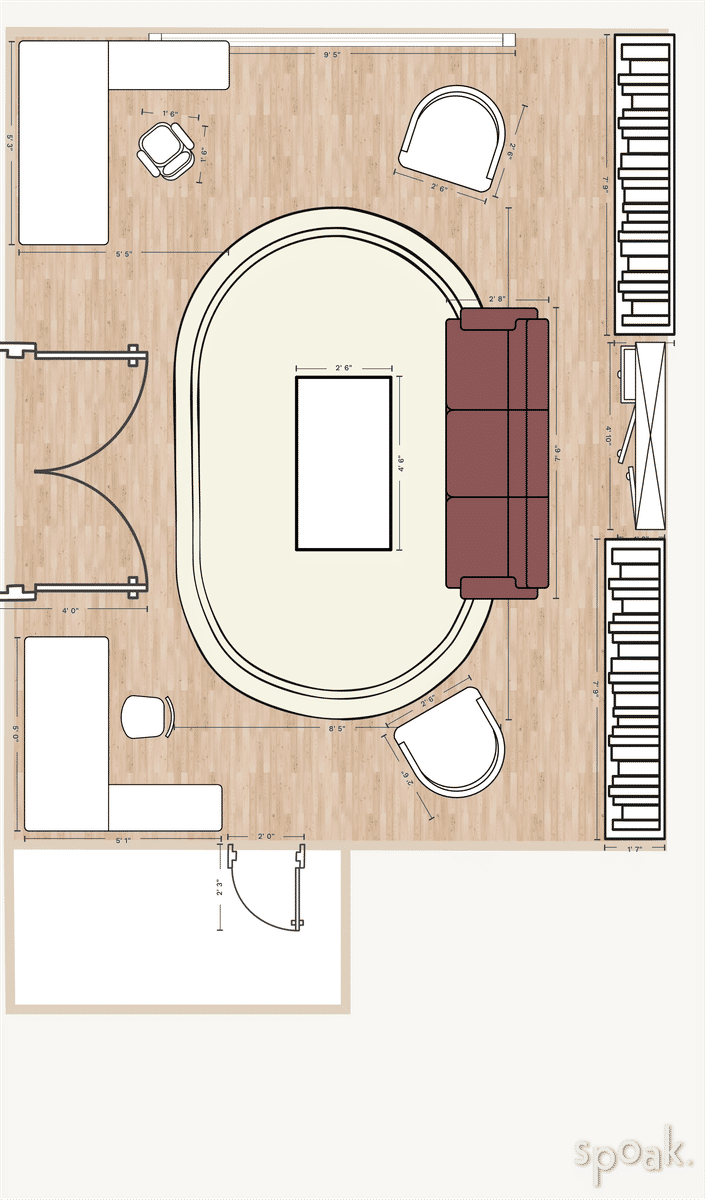 Library Layout designed by Abbey Sucher