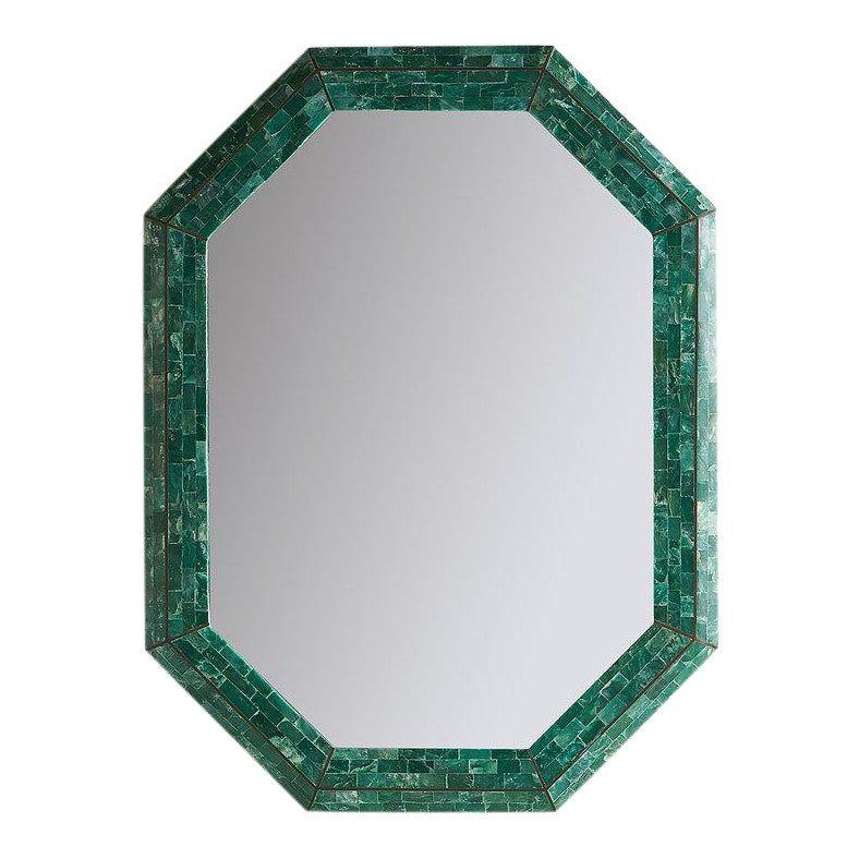 Tessellated Green Marble Mirror by Maitland Smith added by Victoria Nuguid