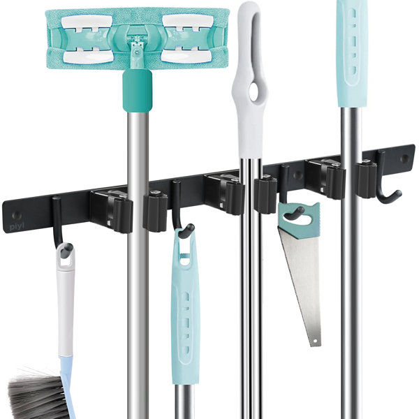Parnassus Stainless Steel Mop and Broom Organizer added by Tammy Gerber