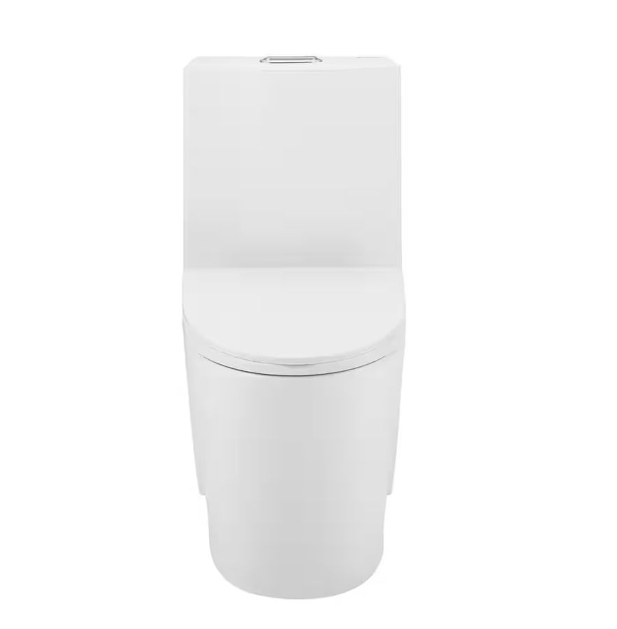 Swiss Madison St. Tropez 1-Piece 1.1/1.6 GPF Dual Flush Elongated Toilet in Glossy White SM-1T254 - The Home Depot added by Cornelia Spiske