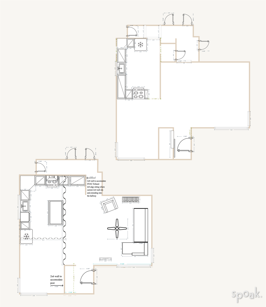 Single Story House Floor Plan designed by Christine Kitterman