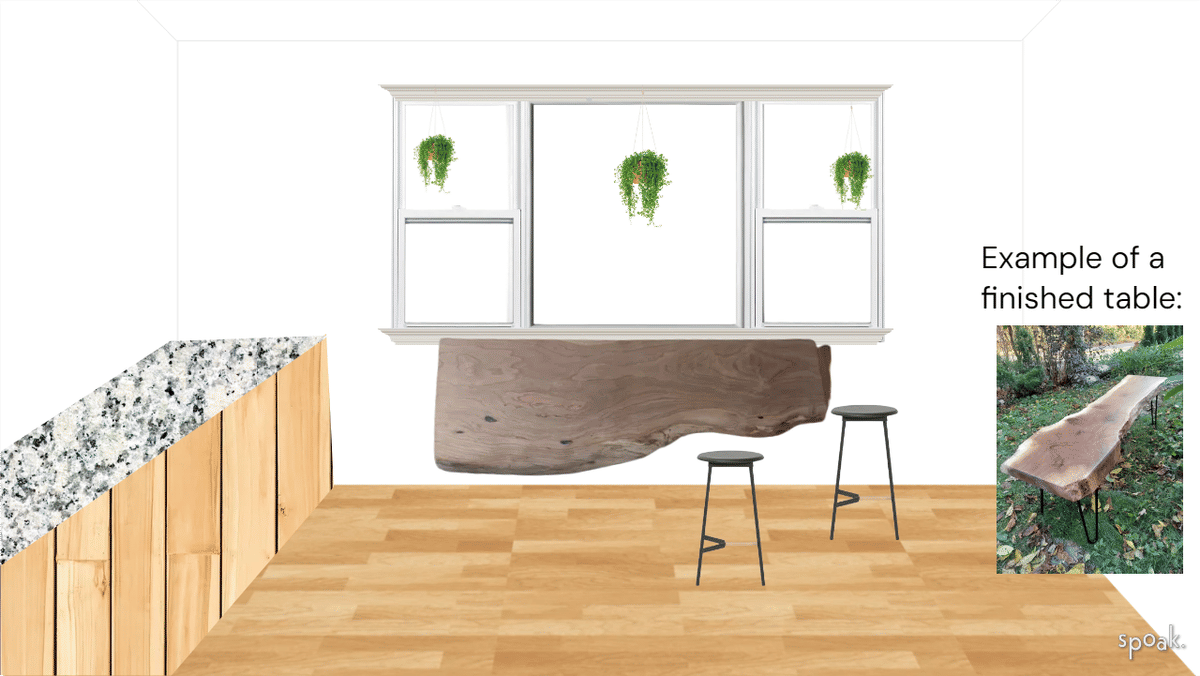 Orange Kitchen + Living Room Inspiration designed by Stephanie M Rivera Ortiz