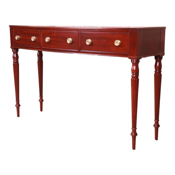 Baker Furniture Sheraton Mahogany Sideboard or Console Table - Etsy added by Quornesha Lemon