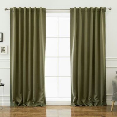 Billups Solid Blackout Thermal Rod Pocket Double Curtains added by Kate Lavery