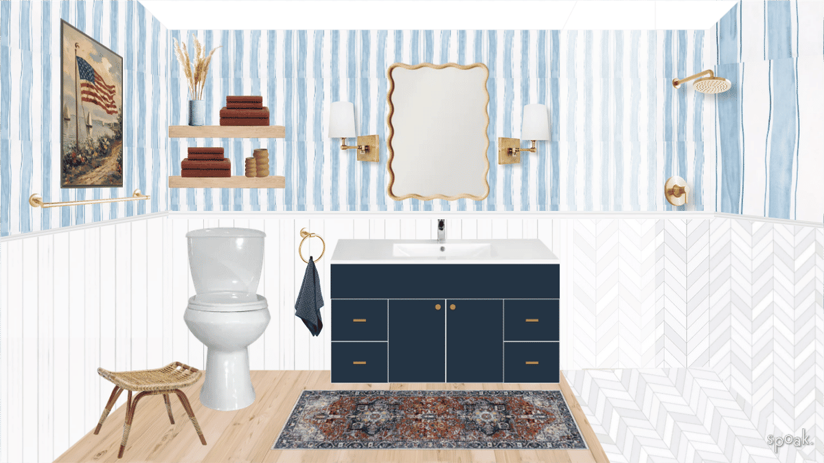 Kitchen + Living Room Inspiration designed by Meg Kinsinger