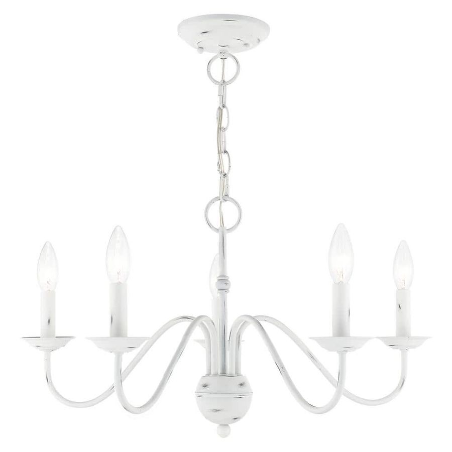 Livex Lighting Windsor 5 Light Antique White Chandelier 52165-60 - The Home Depot added by Quornesha Lemon