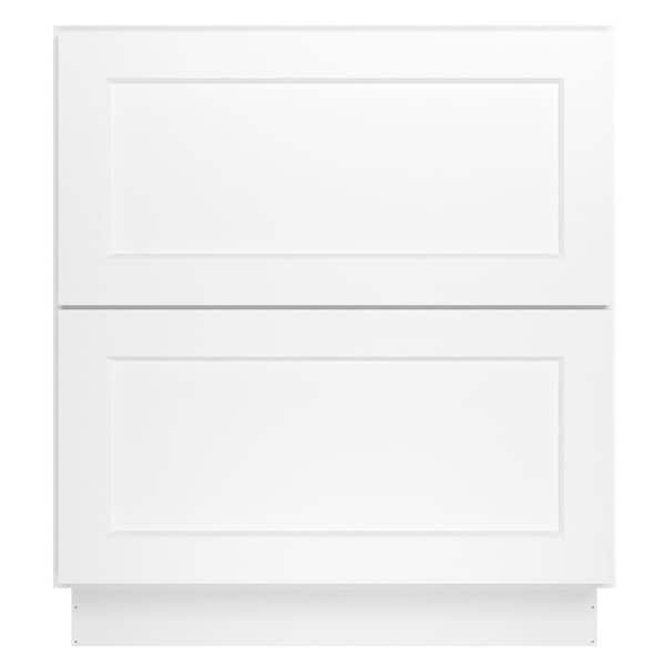 30 in. W x 24 in. D x 34.5 in. H in Shaker White Plywood Ready to Assemble Floor Base Kitchen Cabinet with 2 Drawers added by Lauren Lucido