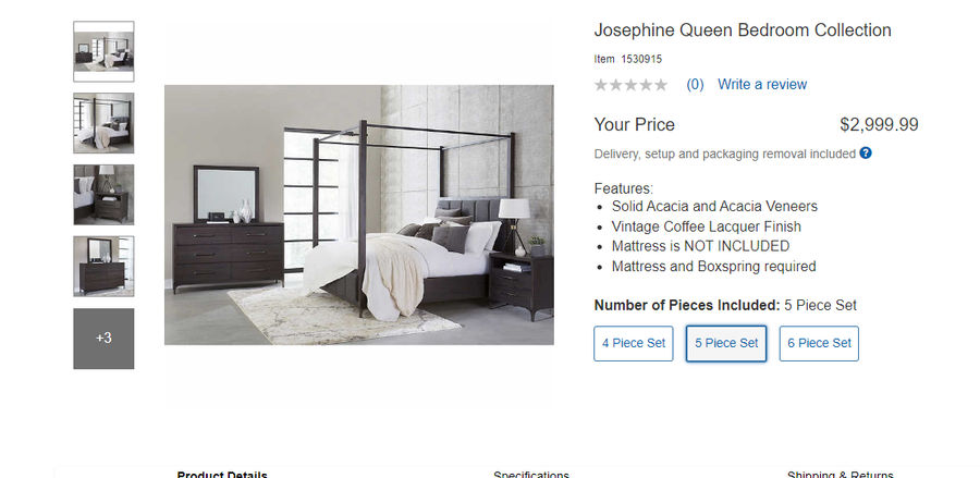 Spare Room bed set Costco added by Laura Burdette