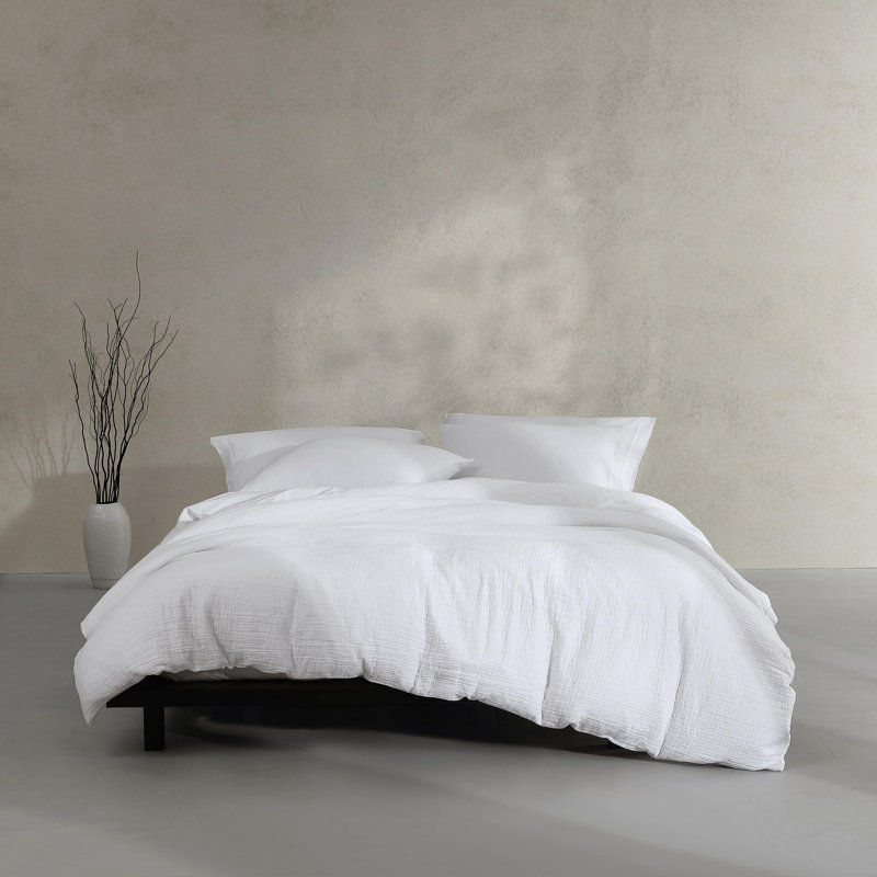 Calvin Klein Washed Texture Solid Cotton Duvet Cover Set added by Karina Bumatay
