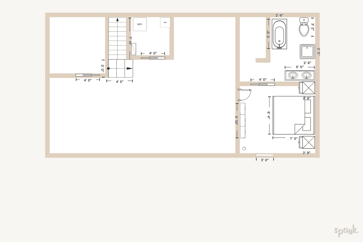 Large basement layouts and floor plan ideas.