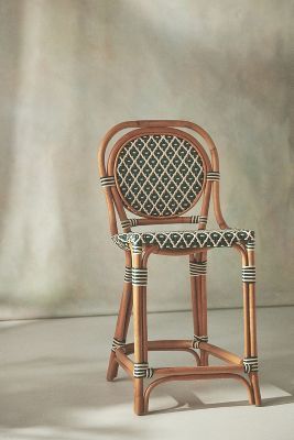 Coastal Rattan Bistro Counter Stool Chair added by Jessica D'Itri Mares