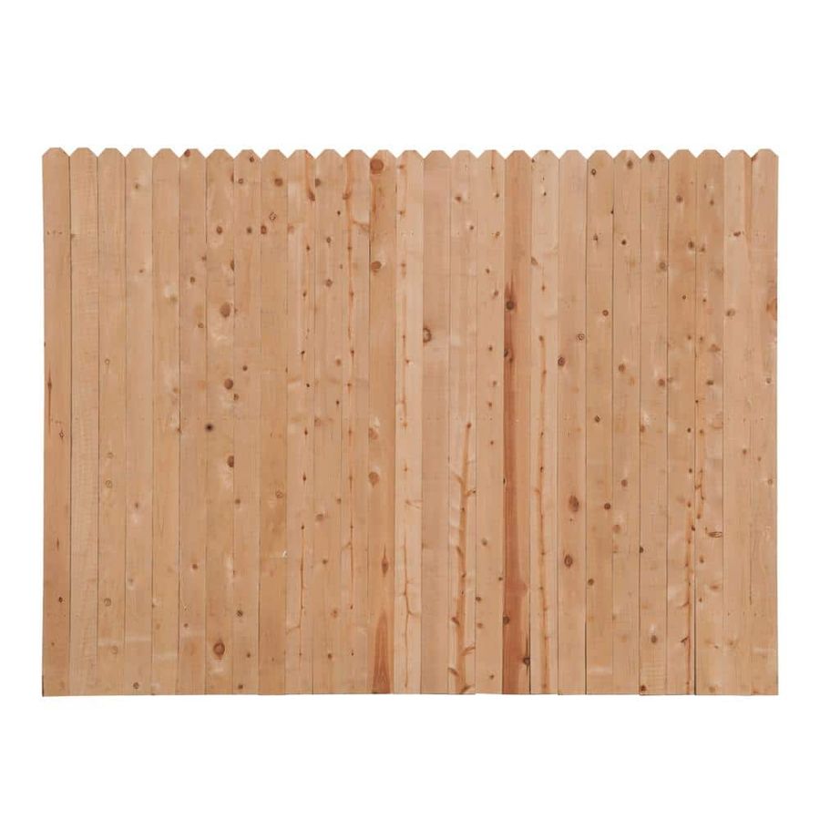 Outdoor Essentials 6 ft. H x 8 ft. W Spruce Pine Fir Dog-Ear Fence Panel 4449 - The Home Depot added by Priscilla M