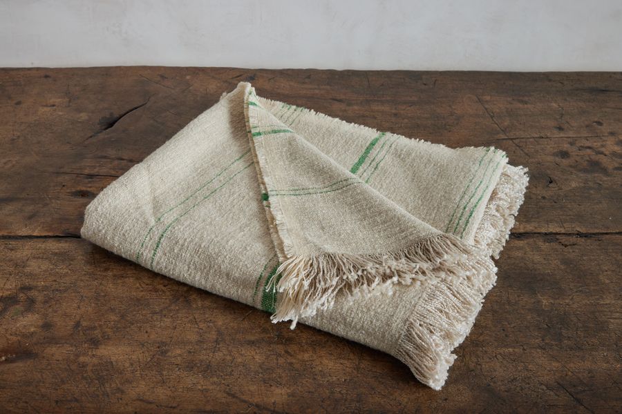 Linen Stripe Throw, Mint added by Serena Finnerty