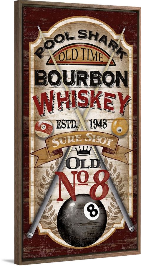 Pool Shark Whiskey Stretched Canvas Print added by HELEN SALGADO