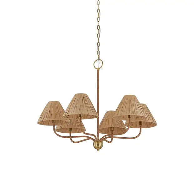 Natural Elegance 6 Arm Chandelier | Antique Farmhouse added by Madi Johnson