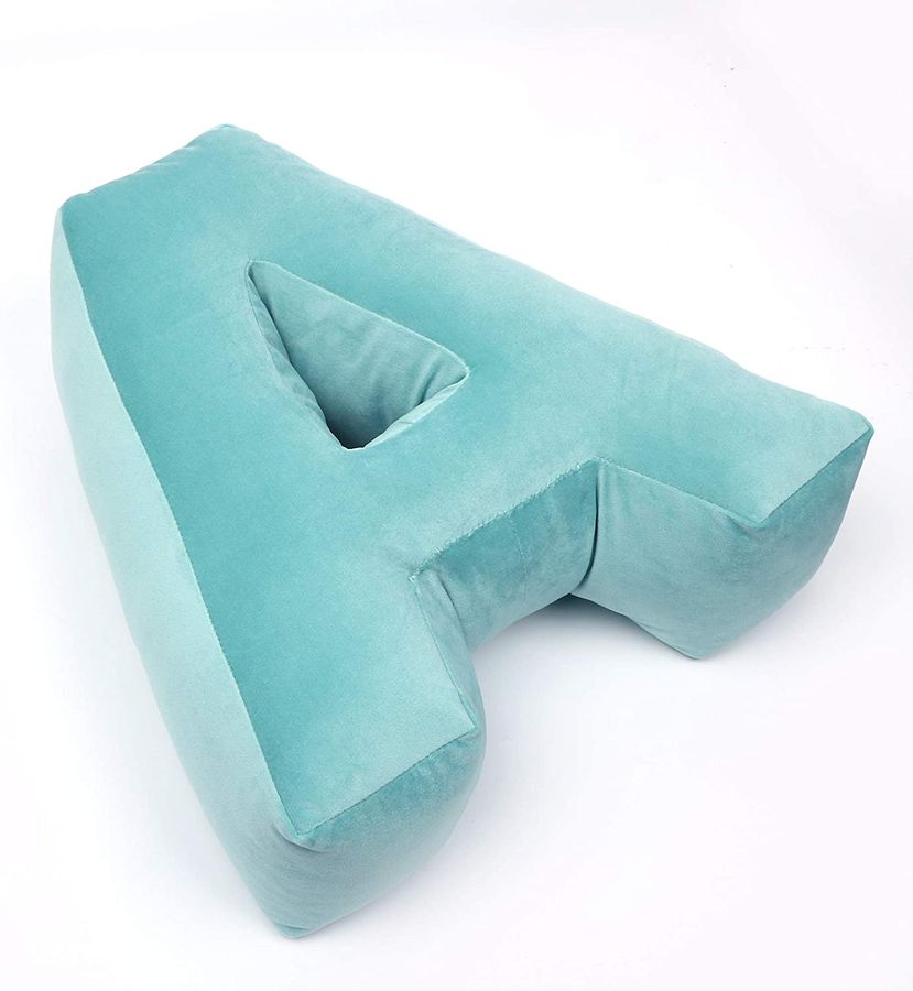 MOMAID Velvet Letter Pillow Soft Initial Throw Cushion Decorative Alphabet Kids Room Nursery Decor Baby Toddler Gift (Green, Letter A) added by HELEN SALGADO