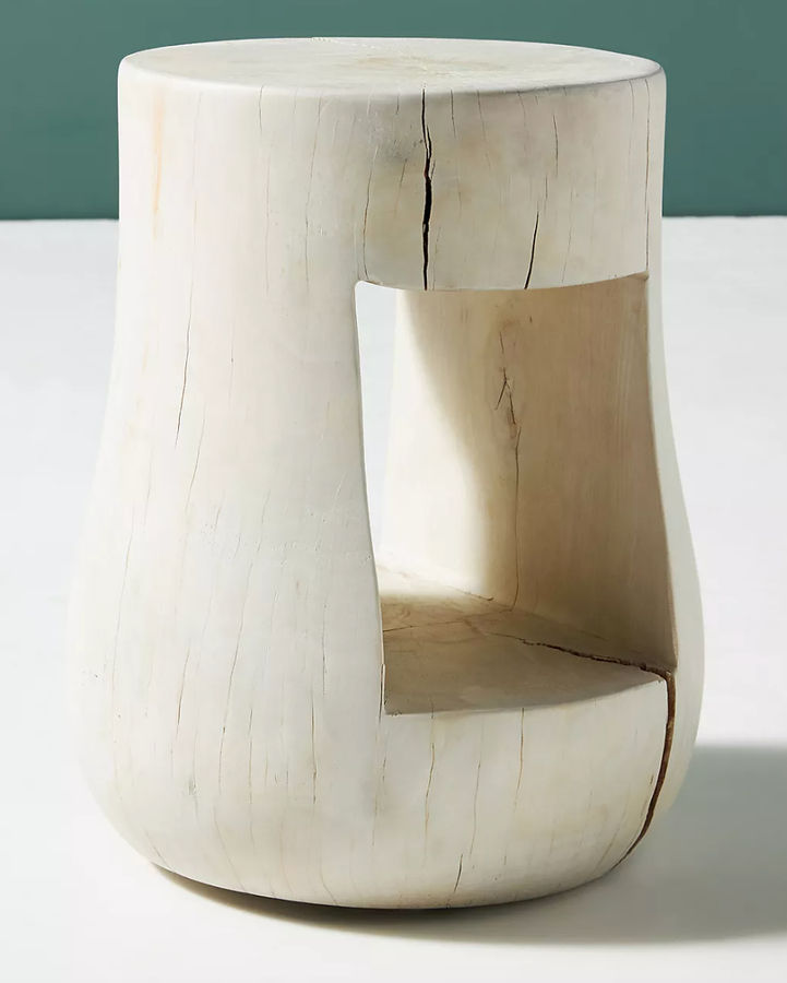 Alder Reclaimed Live-Edge Storage Side Table added by Chessie Abplanalp