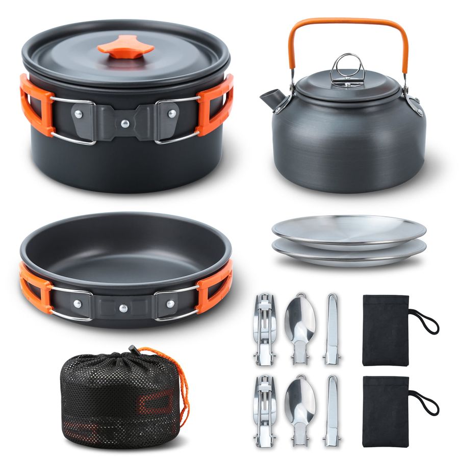 Camping Cooking Set Camping Cookware Set 16pcs Camping Pot pan Set Nesting Camp Cook Set Camping&Hiking cookware Camping Backpacking Pans Set - Walmart.com added by Nicole Groves Bridgeforth