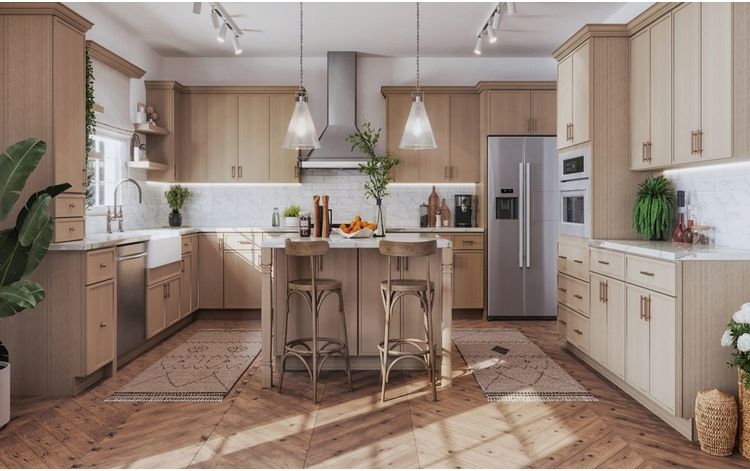 Kabinet King Slim White Oak Kitchen Cabinets added by Ruthann R