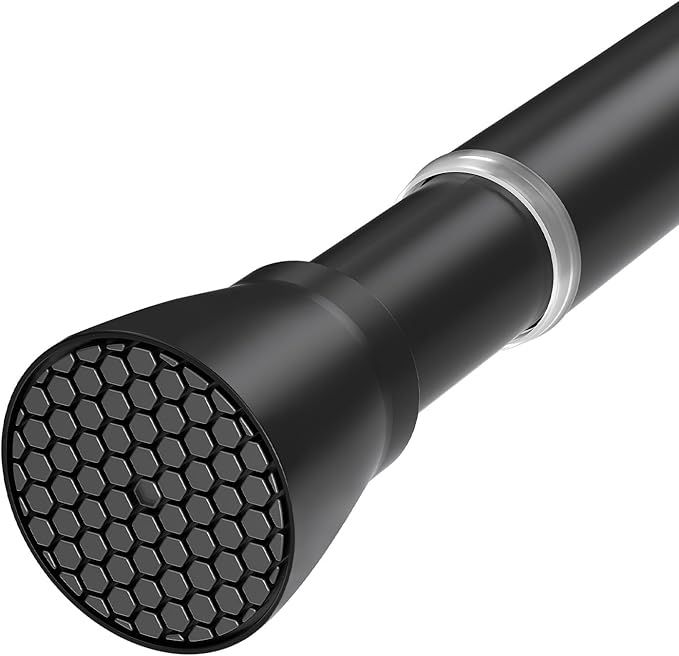 Black Tension Curtain Rod for Windows 28 to 48 Inch Spring Curtain Rods No Drilling Expandable Tension Rod Adjustable Shower Curtain Rods Pressure Spring Curtain Rod for Doorway,Kitchen added by Jesse Coleman