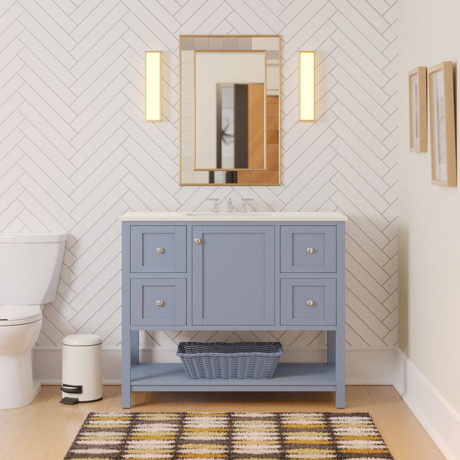 Three Posts™ Binne 42" Single Bathroom Vanity Set & Reviews | Wayfair added by Sarah Jackson