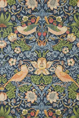 Morris & Co. Strawberry Thief Wallpaper added by Beth Allen