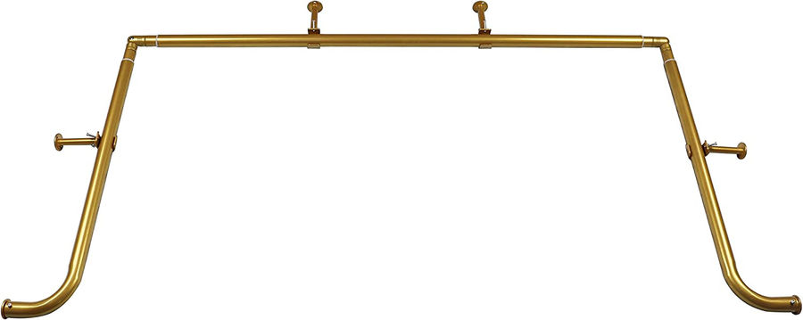 Rebrilliant 1-Inch Diameter Bay Window Curtain Rod Set For Bayview Windows & Reviews | Wayfair added by Katie Carpenter