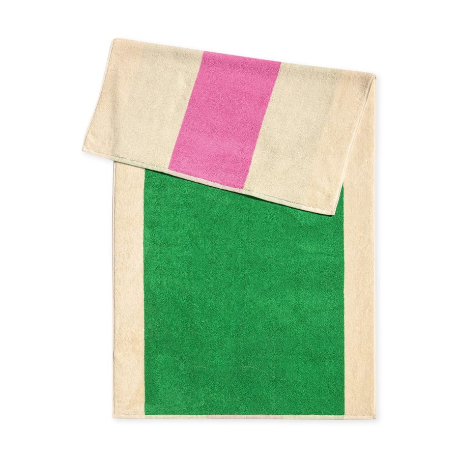 Martens Organic Cotton Towel - Pink/ Green added by Audrey Harrer