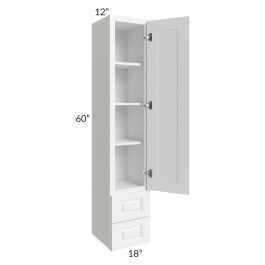 Dakota White 18x60 Wall Cabinet With Drawers added by H. Brooke Designs